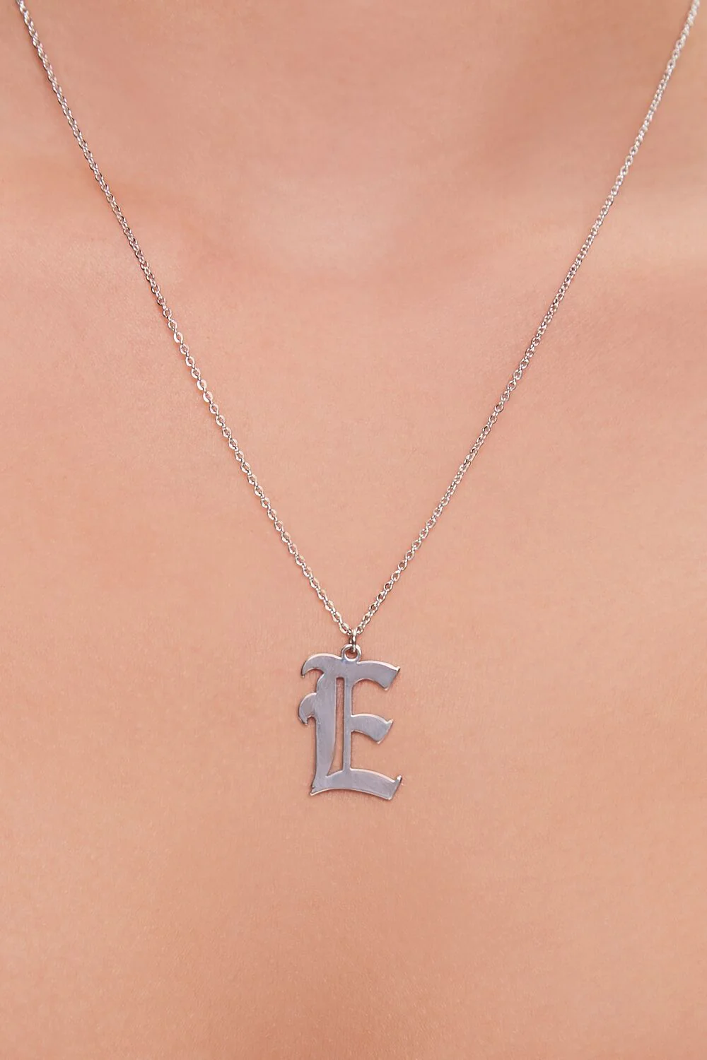 Initial Pendant Chain Necklace - Image 10