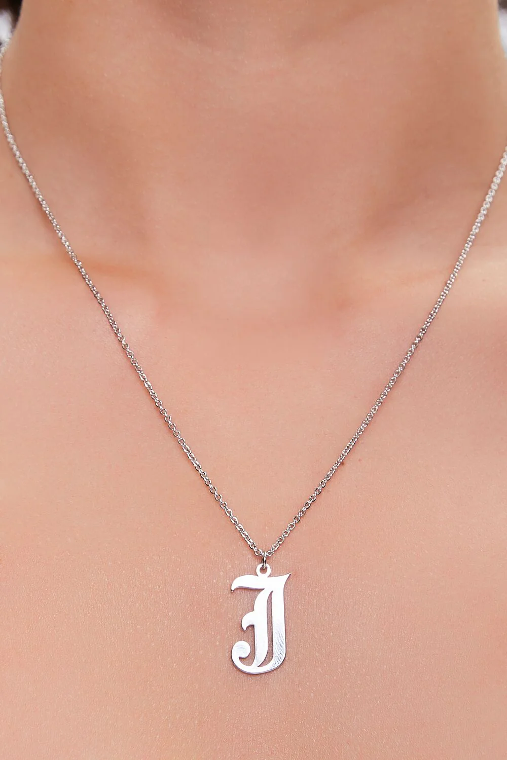 Initial Pendant Chain Necklace - Image 12