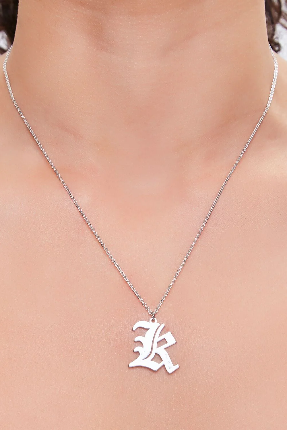 Initial Pendant Chain Necklace - Image 14