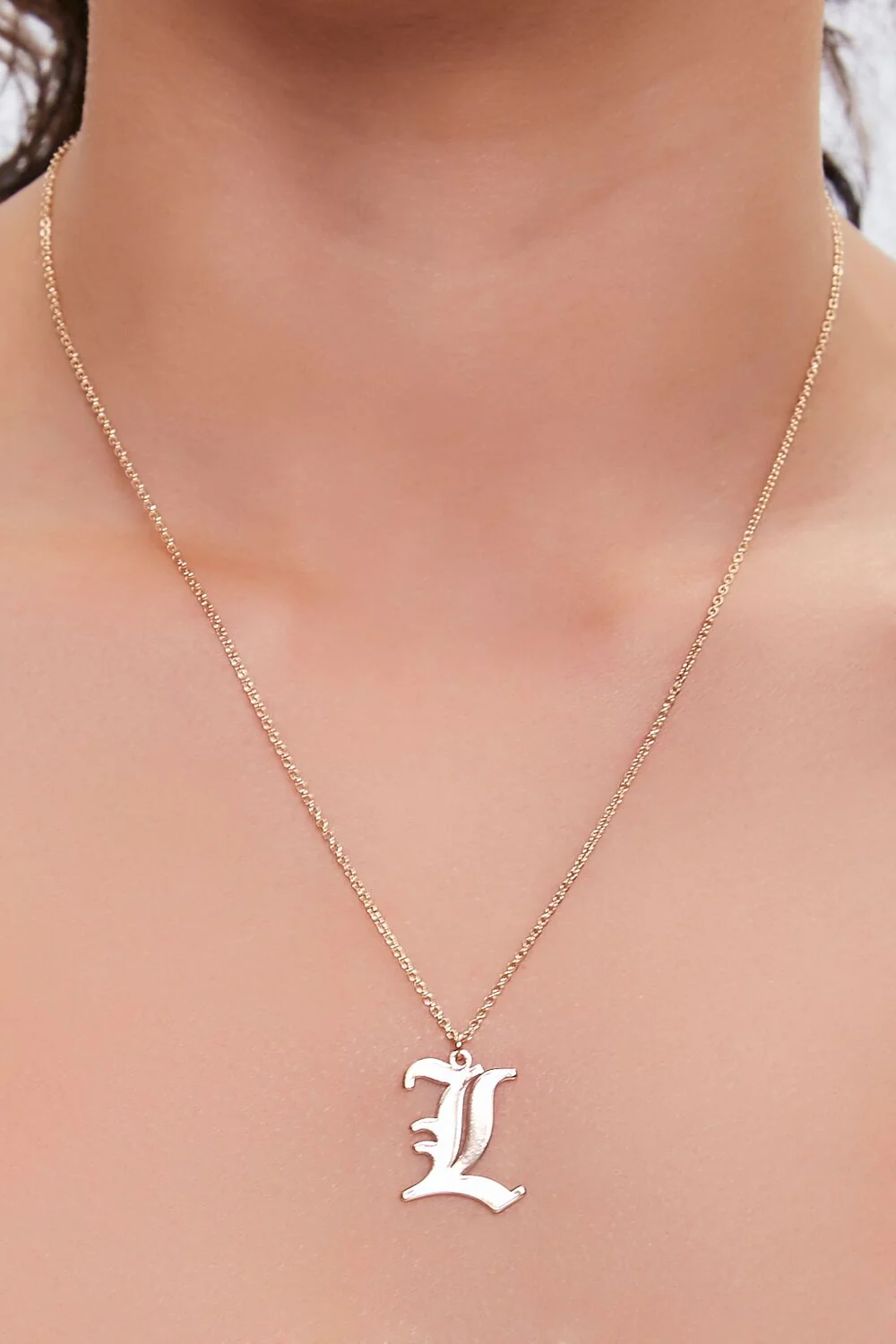 Initial Pendant Chain Necklace - Image 15