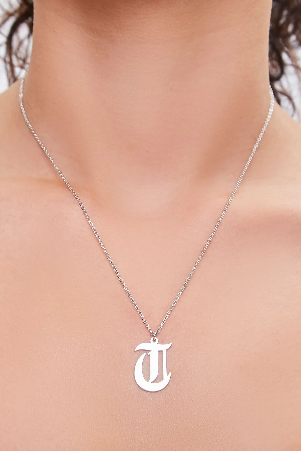 Initial Pendant Chain Necklace - Image 24
