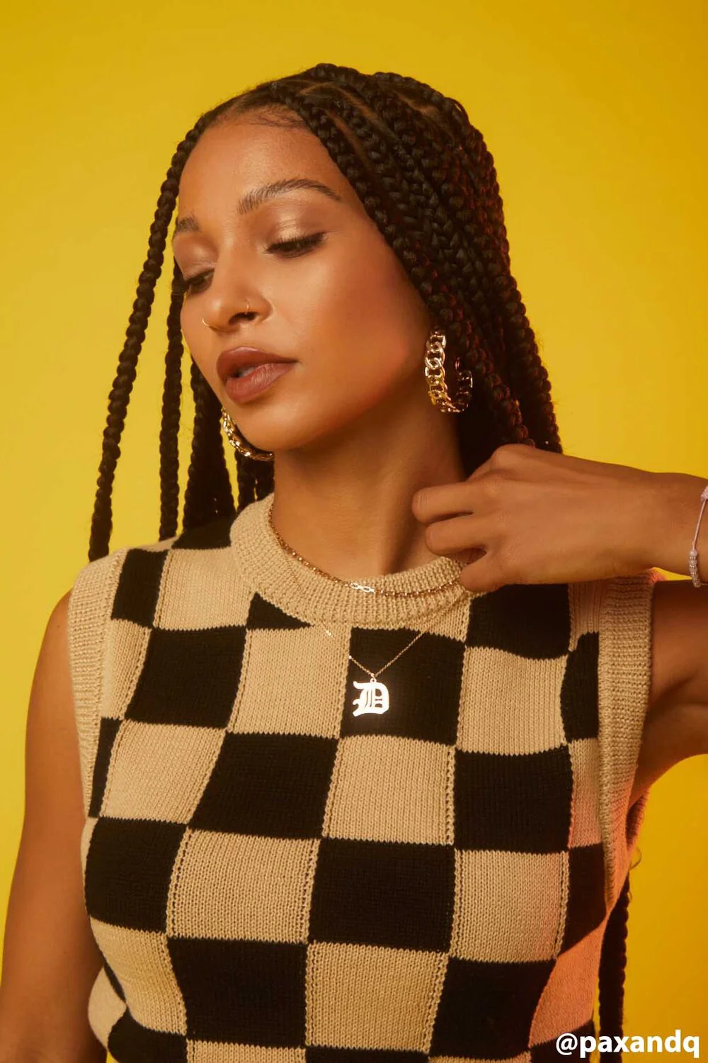 Initial Pendant Chain Necklace - Image 7