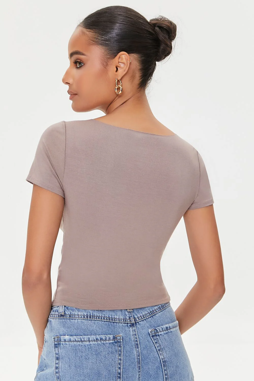 Cutout Button-Loop Tee - Image 9