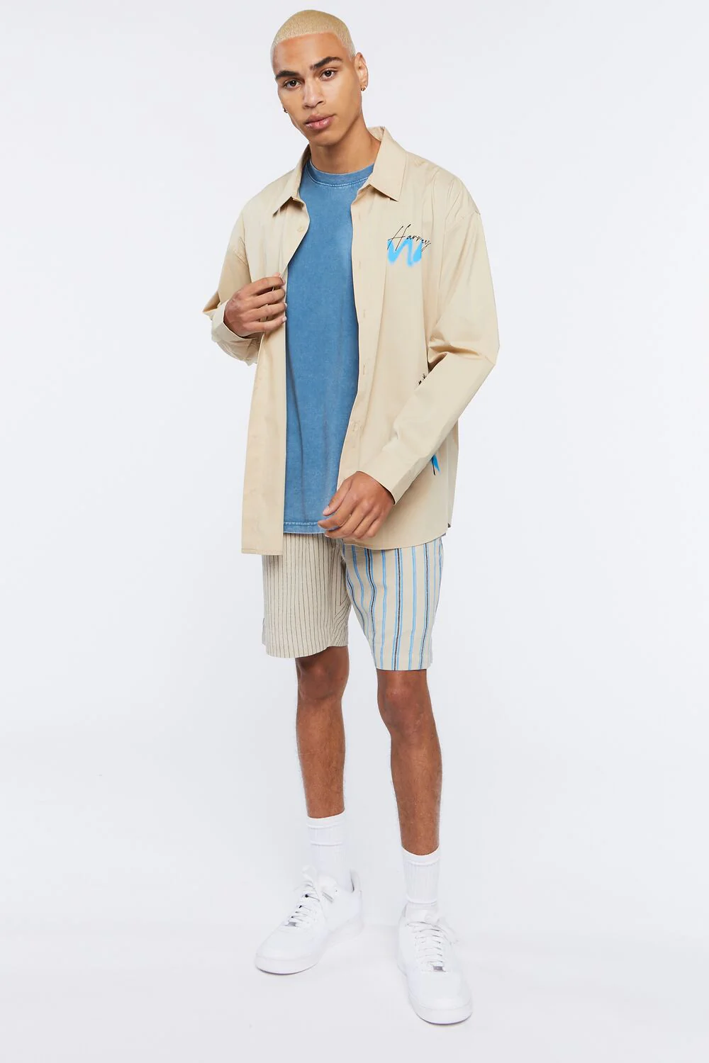 Palm Tree Print Graphic Shirt - Image 4