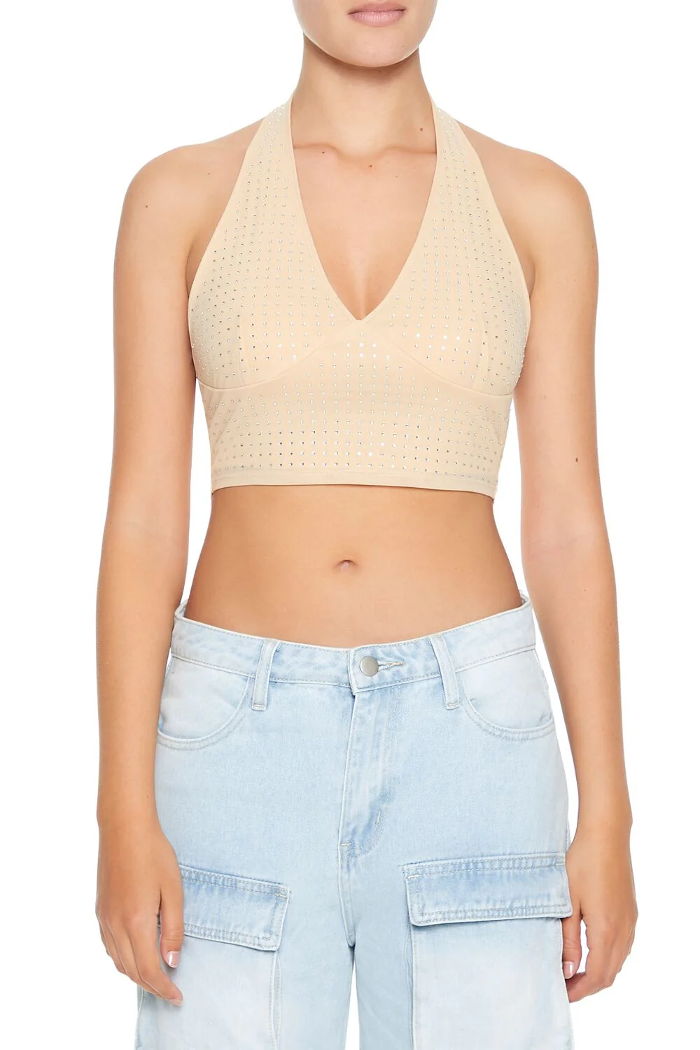Sequin Halter Crop Top - Image 11