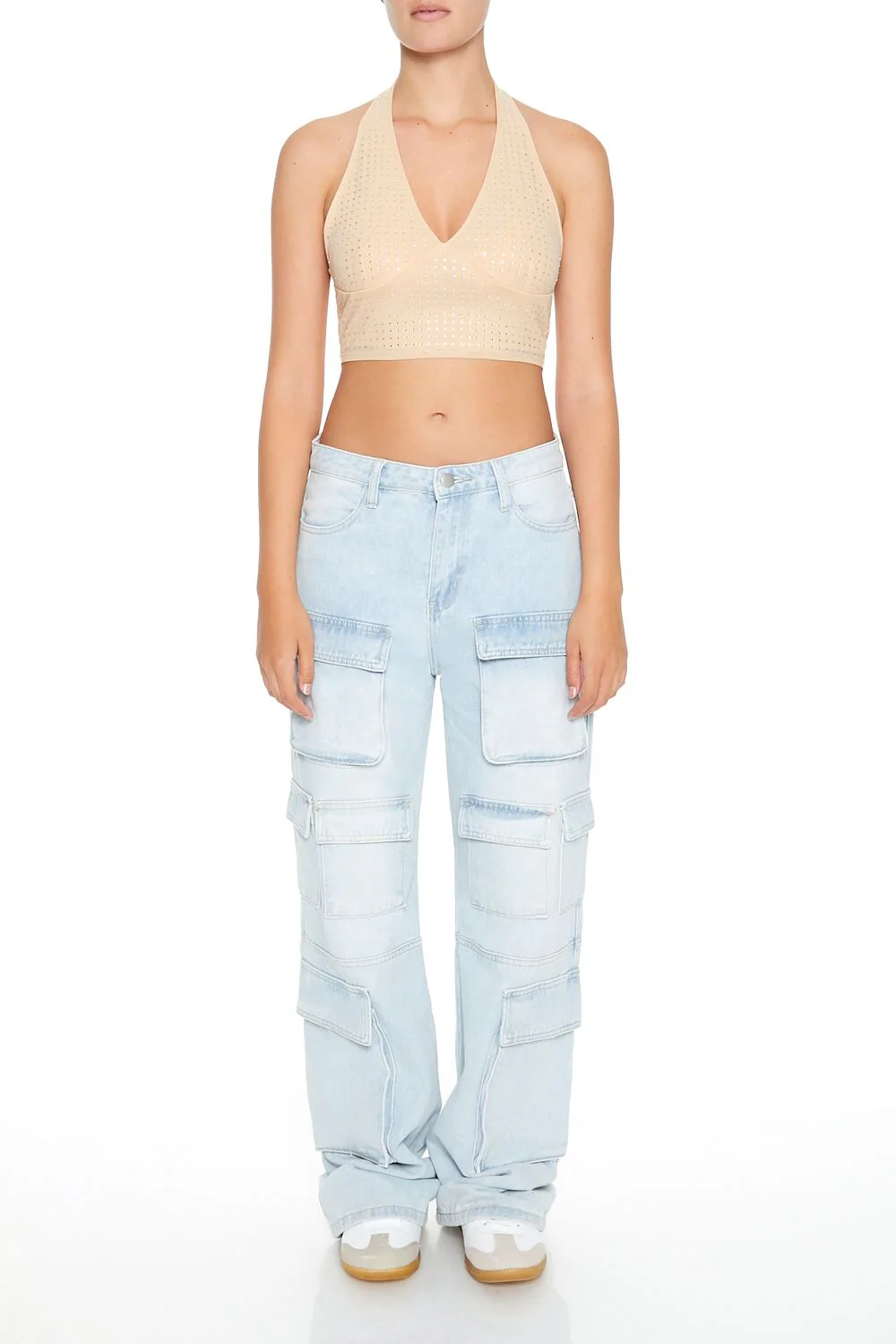 Sequin Halter Crop Top - Image 14