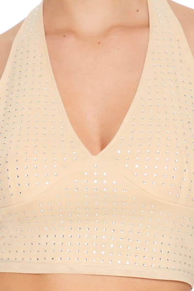 Sequin Halter Crop Top - Image 15