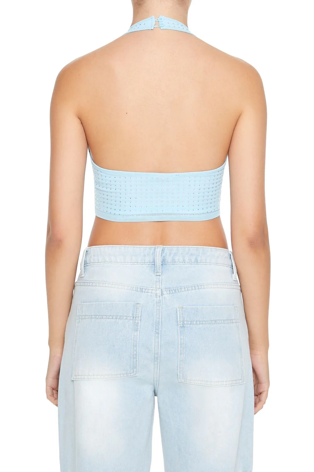 Sequin Halter Crop Top - Image 8