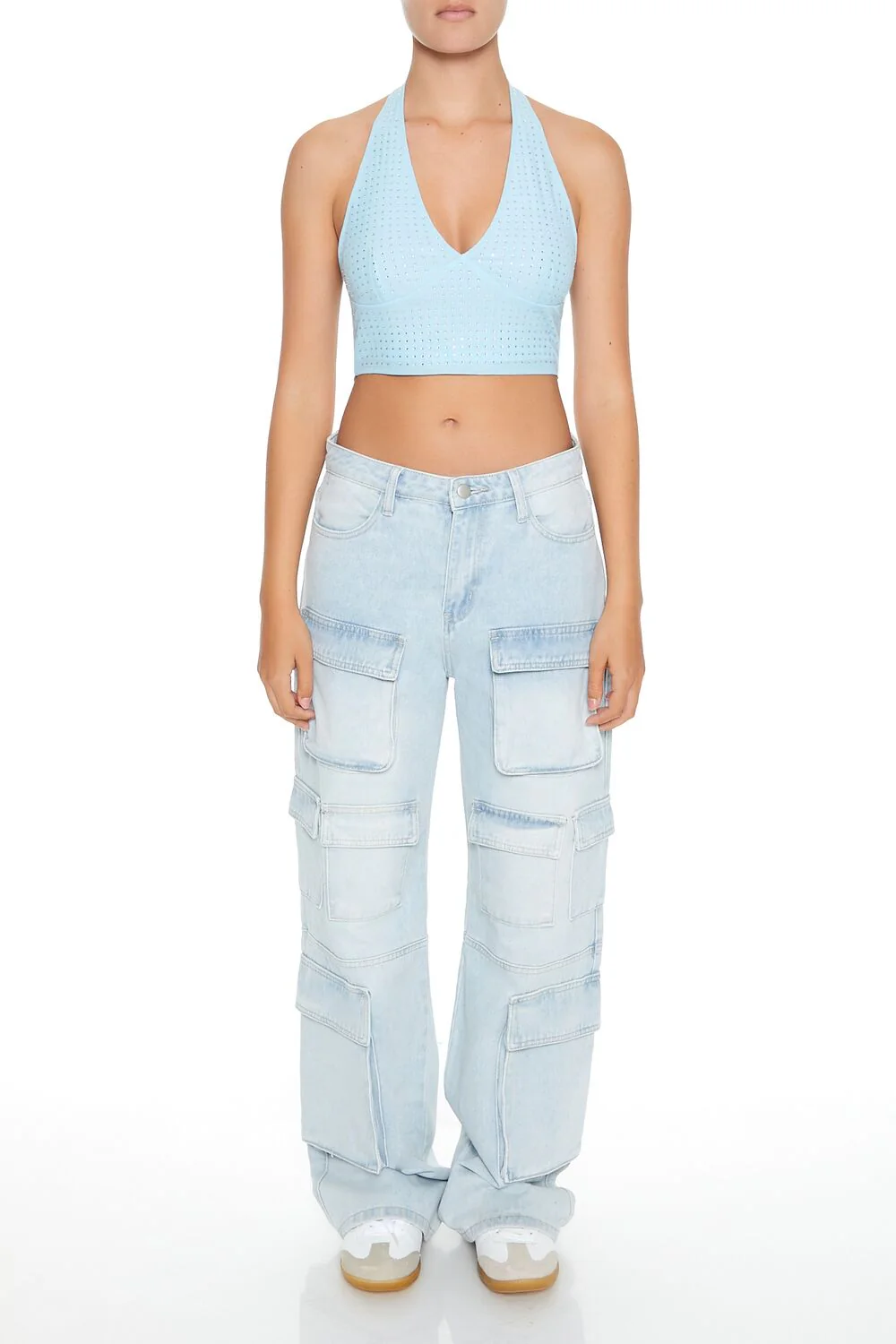 Sequin Halter Crop Top - Image 9