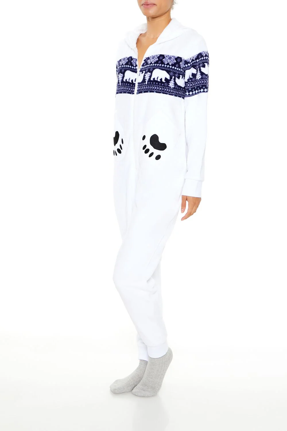 Hooded Polar Bear Jumpsuit - Image 3