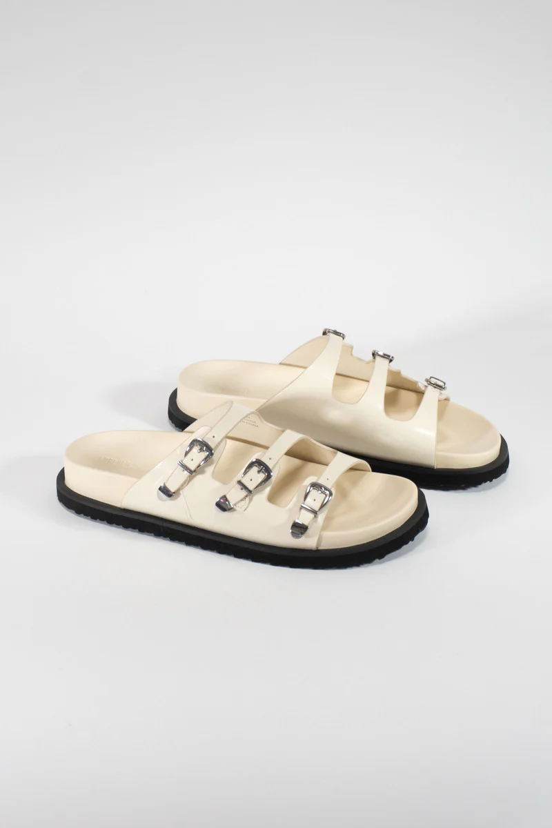 Chunky Faux Leather Sandals - Image 3