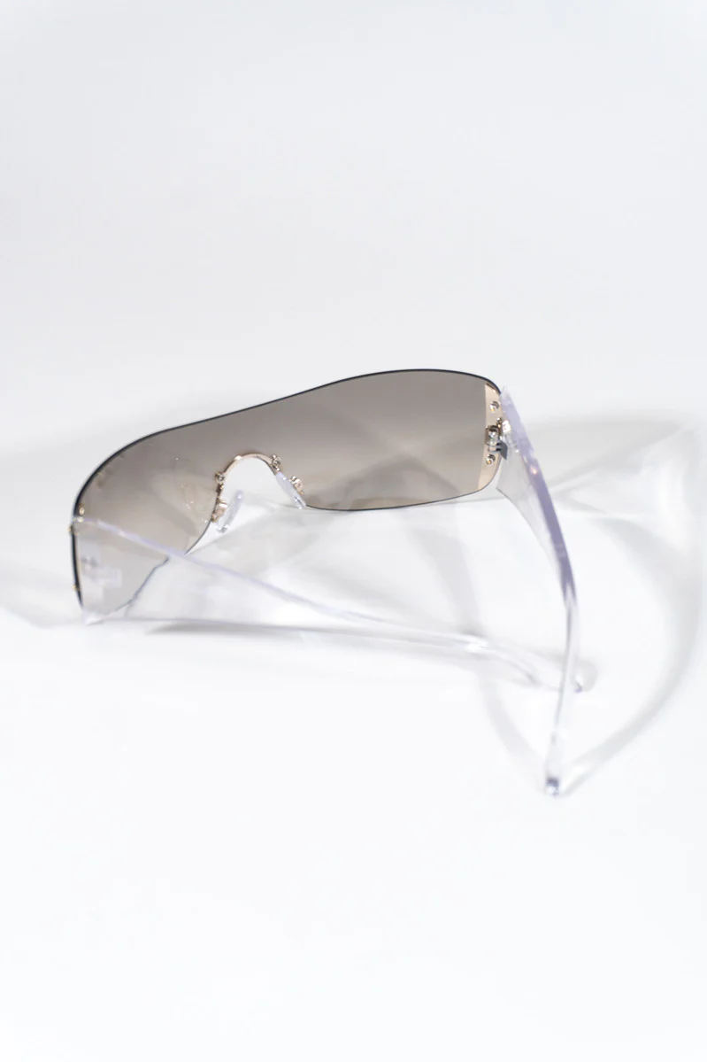 Clear Aviator Sunglasses - Image 6