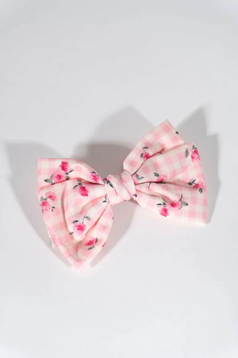 Printed Bow Hair Clip - Image 4