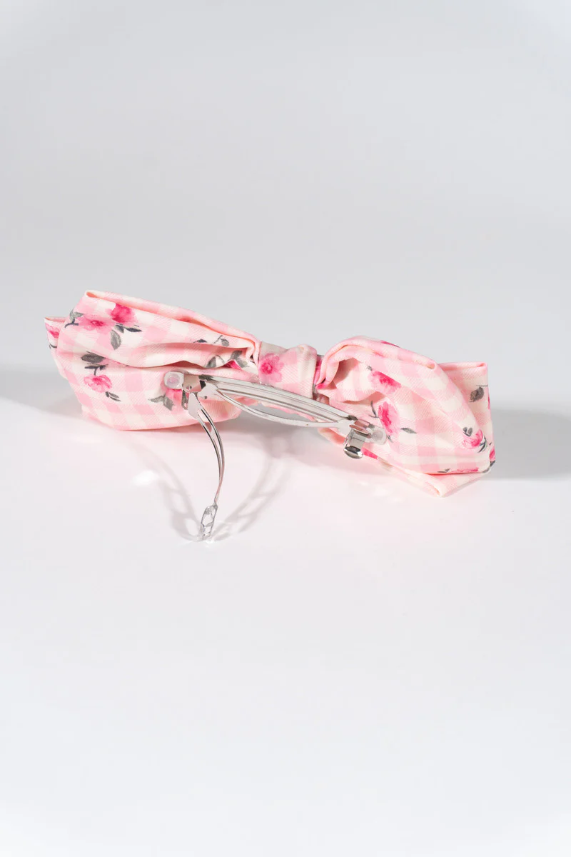 Printed Bow Hair Clip - Image 5
