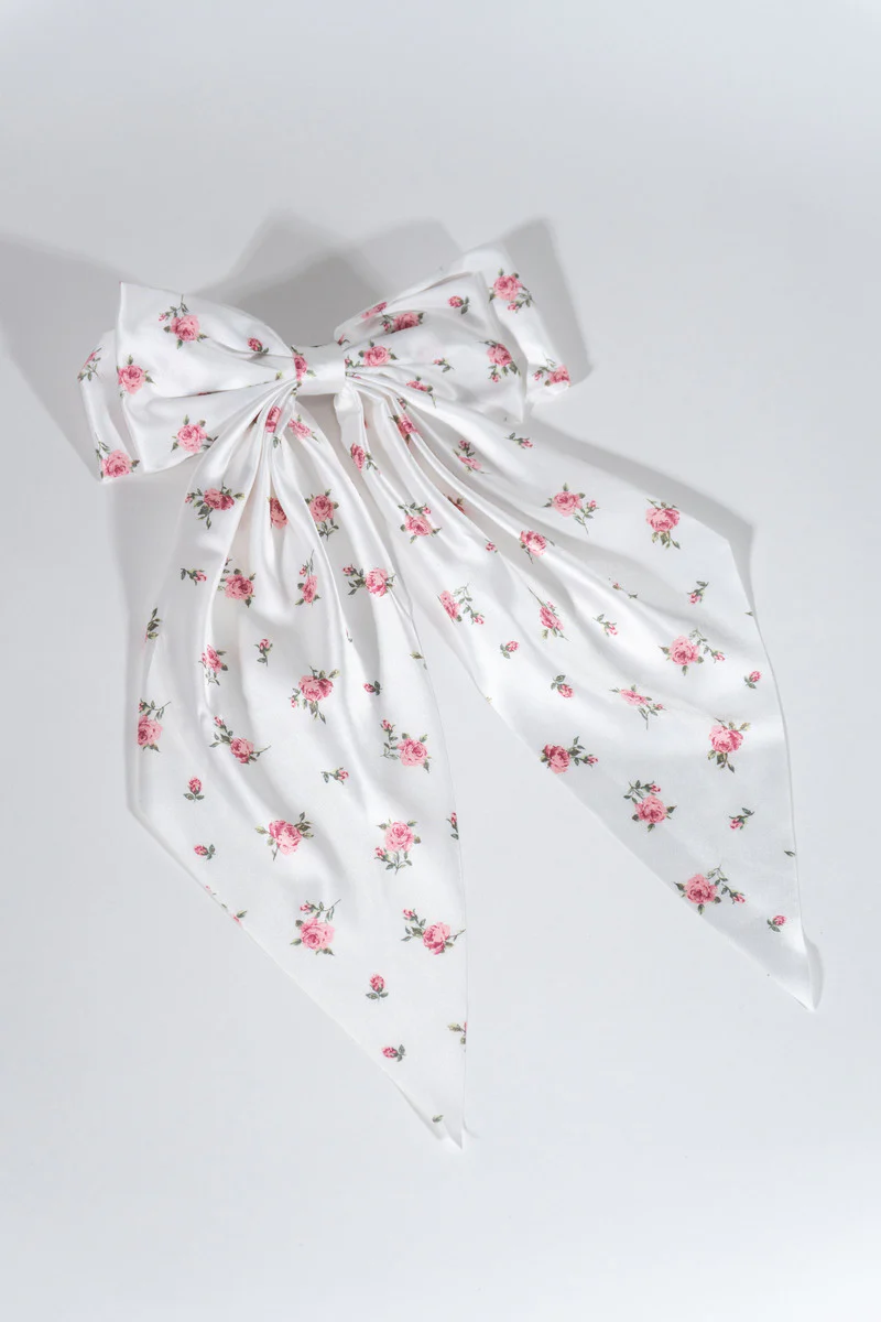 Printed Bow Hair Clip - Image 4