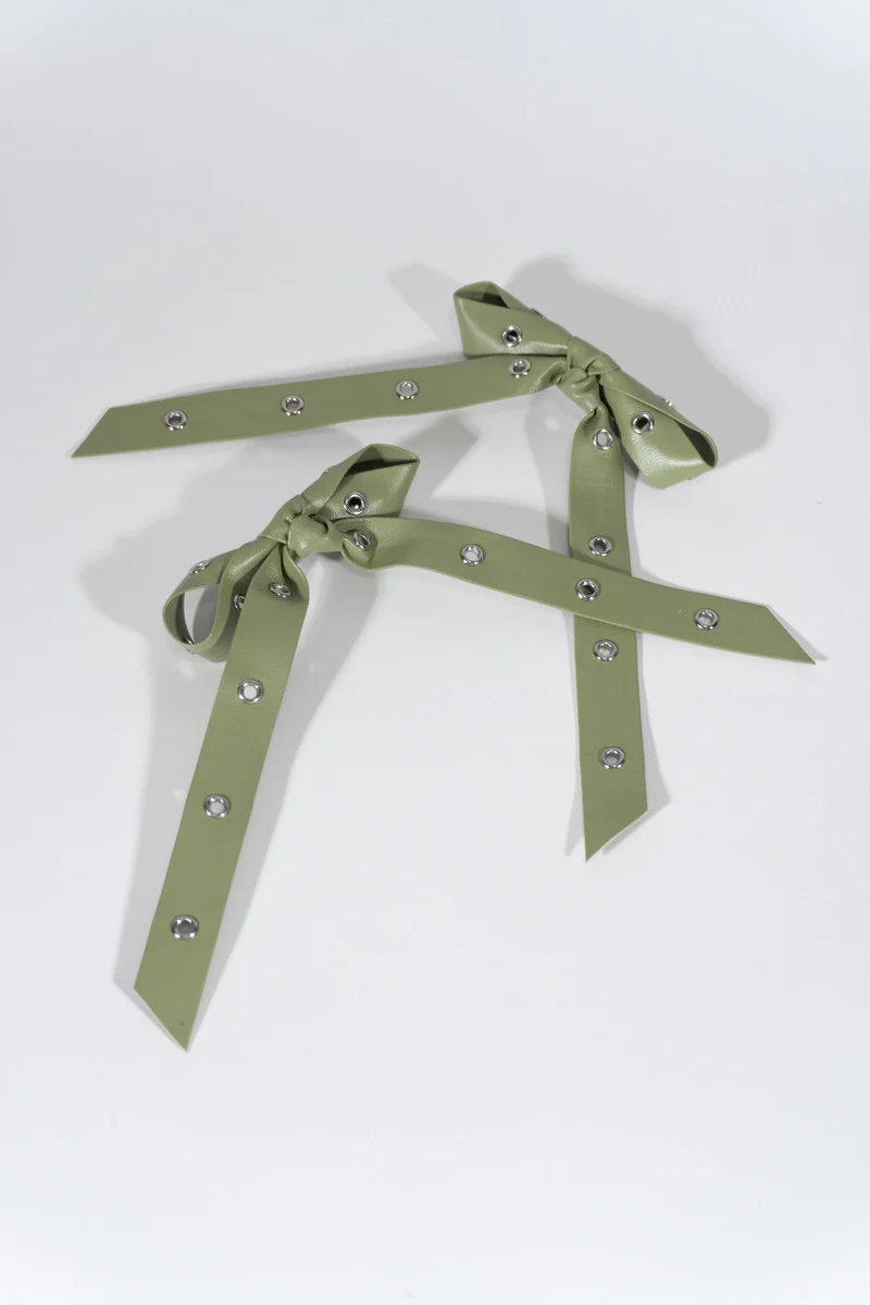 Accented Bow Hair Clips - Image 4