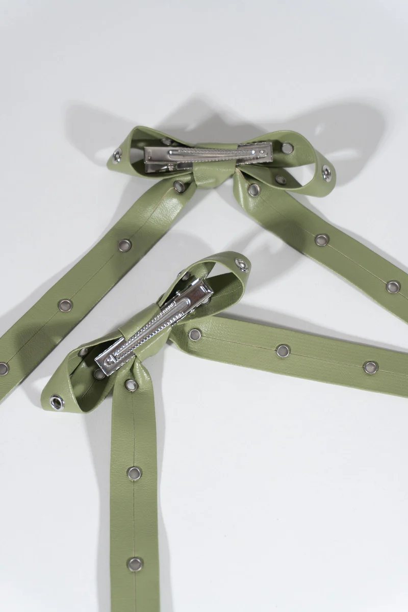 Accented Bow Hair Clips - Image 5