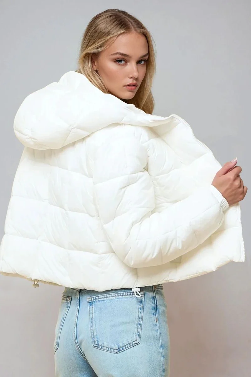 Hooded Zip-Front Puffer - Image 5