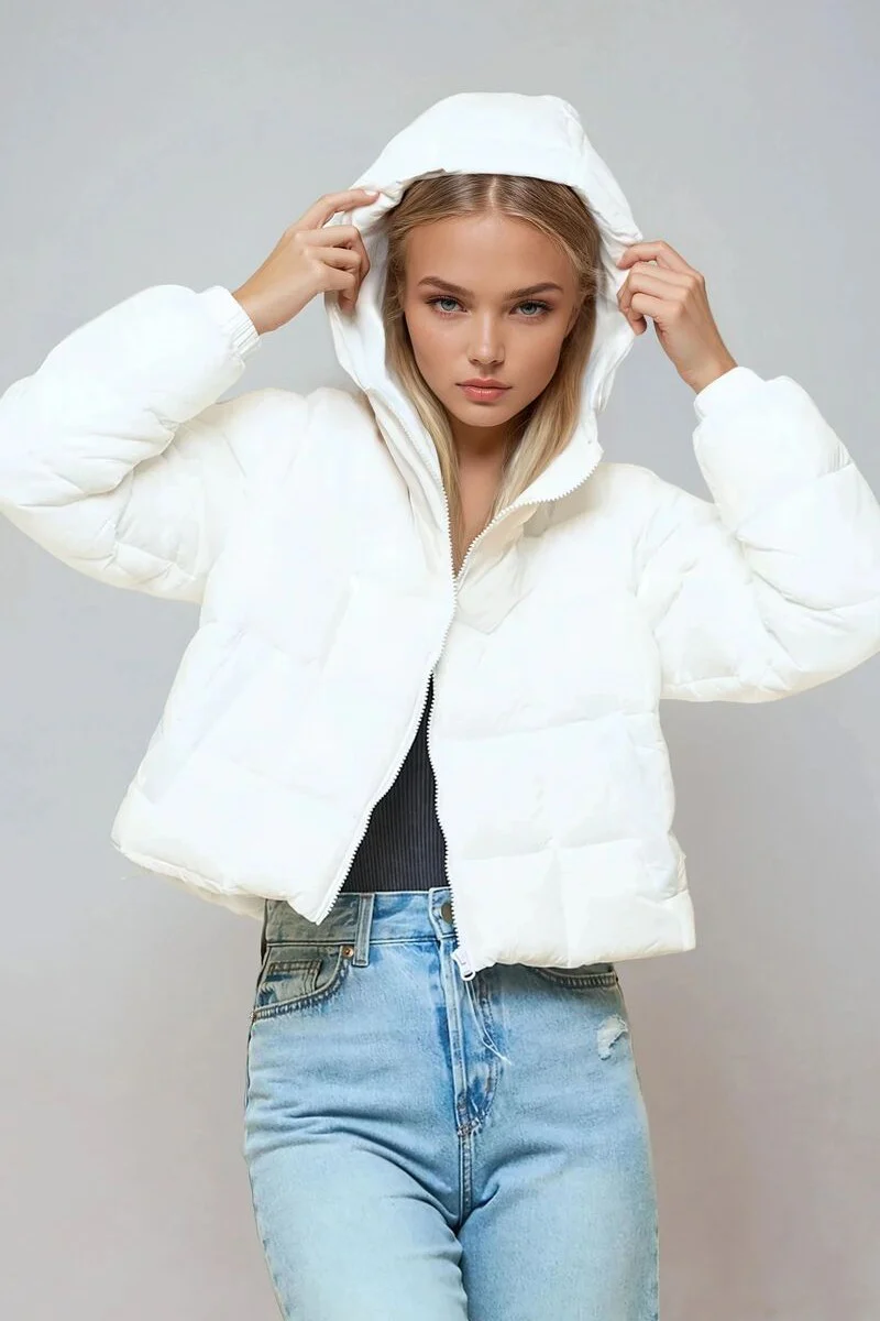 Hooded Zip-Front Puffer - Image 6