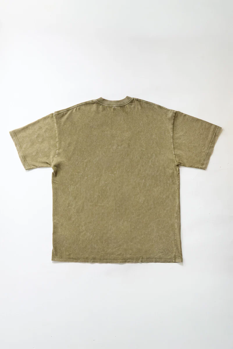 Mineral Wash Cotton Crew Tee - Image 3