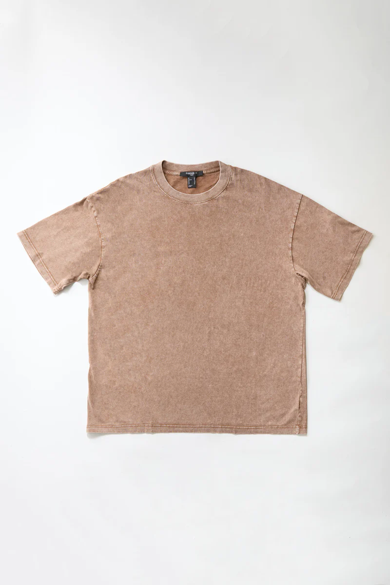 Mineral Wash Cotton Crew Tee - Image 8