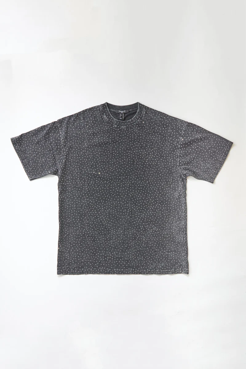 Studded Cotton Crew Tee - Image 3