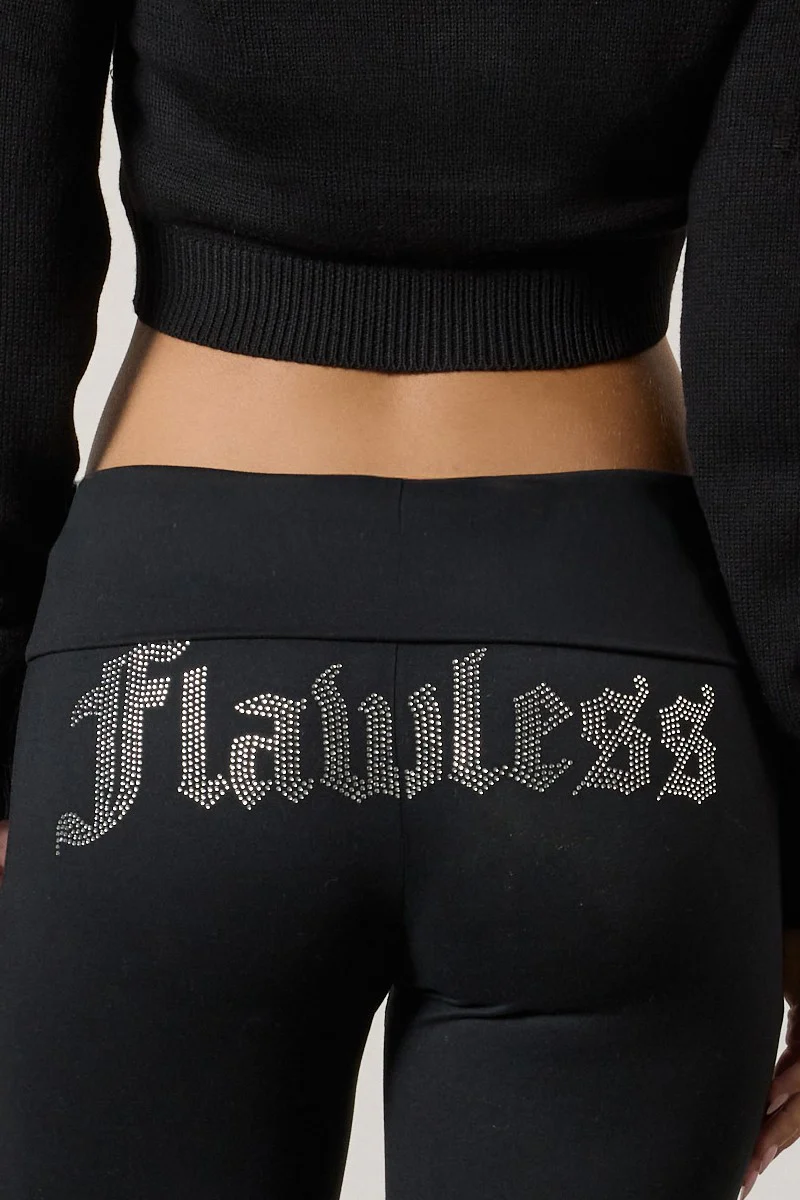 Flawless Foldover Flare Leggings - Image 3