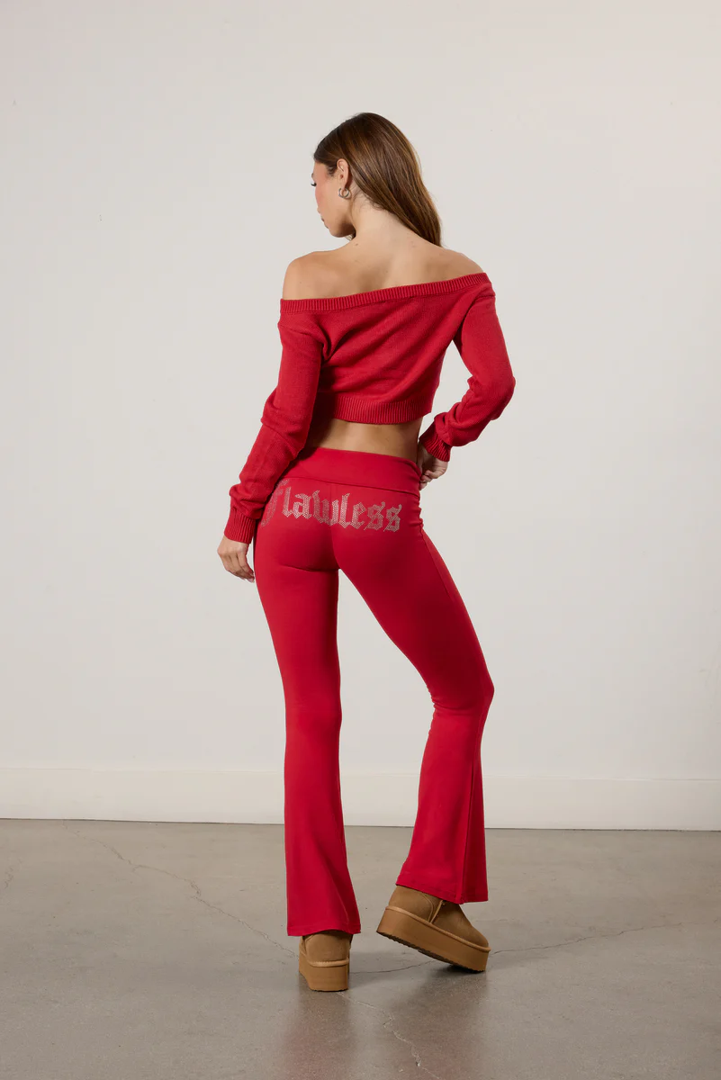 Flawless Foldover Flare Leggings - Image 6