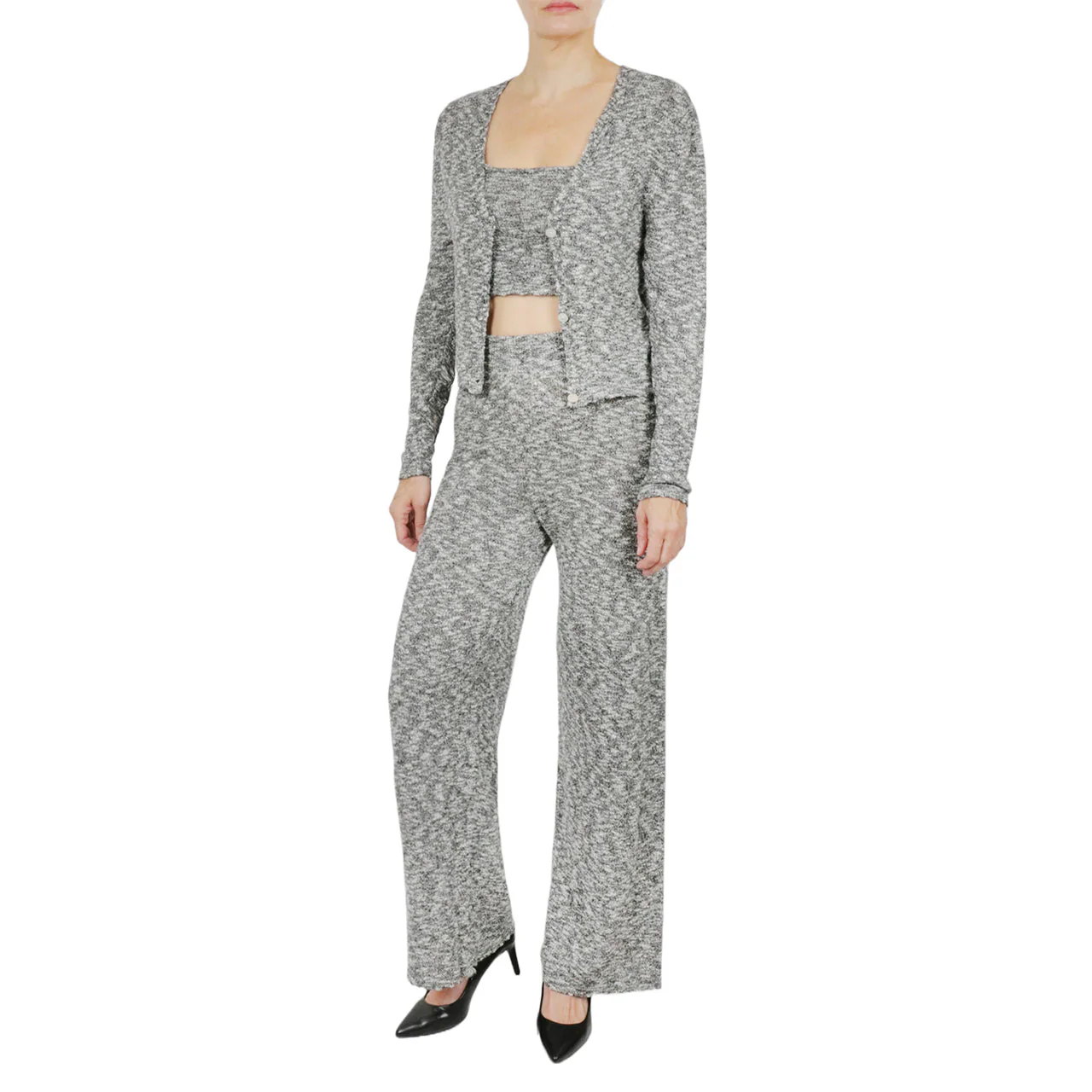 Space Dye Cropped Knit Layering Tank - Image 5